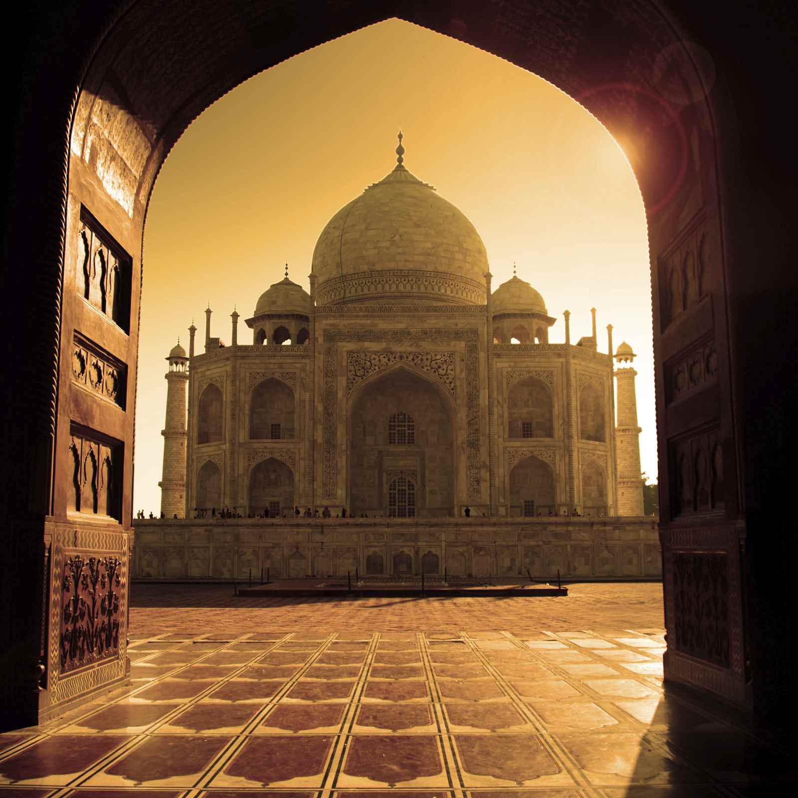 Blick auf den Taj Mahal