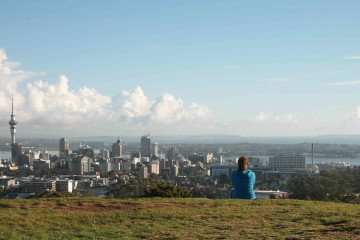 Blick über Auckland vom Mt. Eden