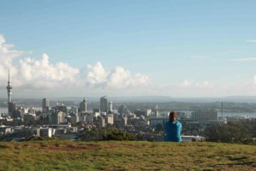Blick über Auckland vom Mt. Eden