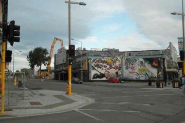 Kreuzung in Christchurch