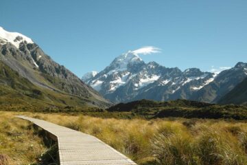 Blick auf den Mount Cook