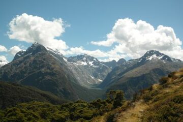 Blick vom Routeburn Track auf den Lake Marian