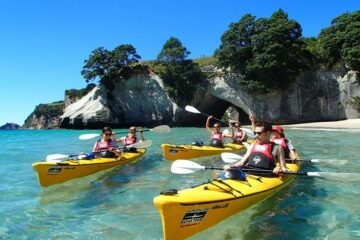 Kajakfahrt zur Cathedral Cove