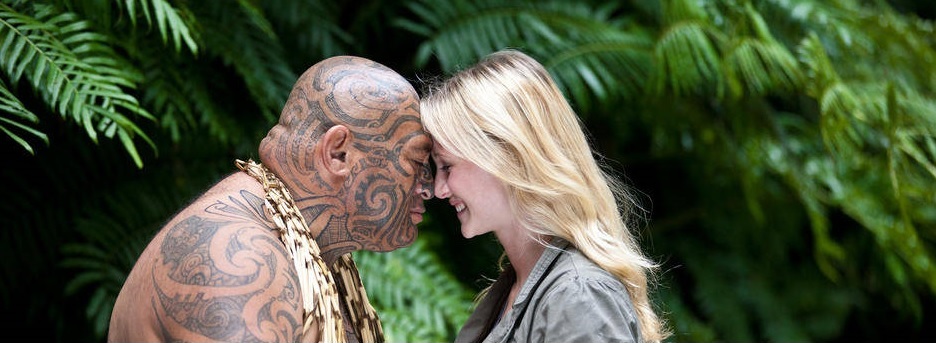 Maorische Begrüßung