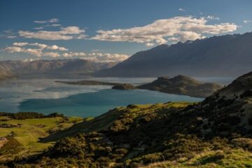 Blick über die Berge bei Queenstown