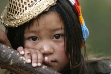 Mädchen in Bhutan