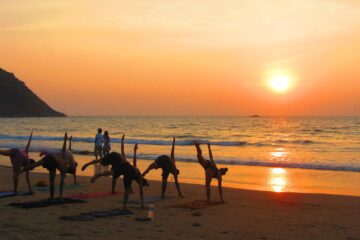 Yoga am Strand