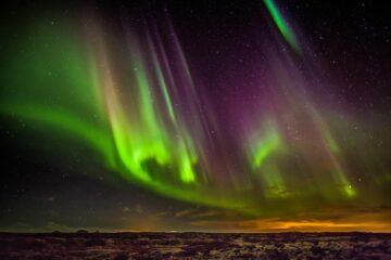 Nordlichter bei Reykjavik