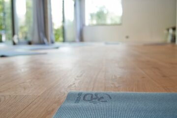 Yogamatte mit Om-Zeichen