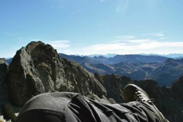 Blick über Berggipfel