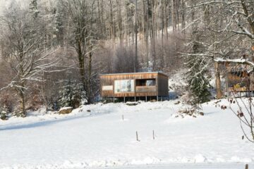 Häuser im Schnee