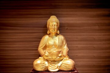 Buddha-Statue in Gold