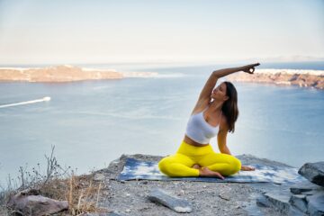Nadine Gerhardt in Yoga-Pose