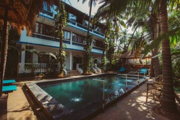 Garten des Boutique-Resorts