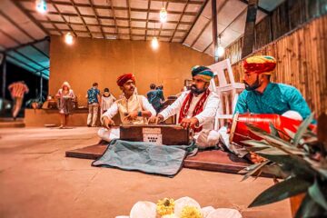 Musiker mit traditionellen Instumenten