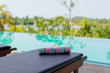 Handtuch am Pool