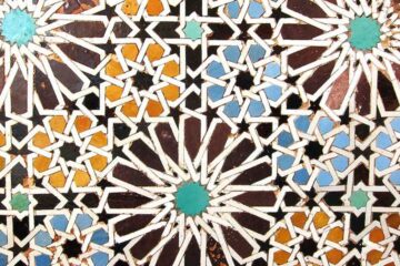 Mosaik-Abbildung in Marrakesch in Marokko