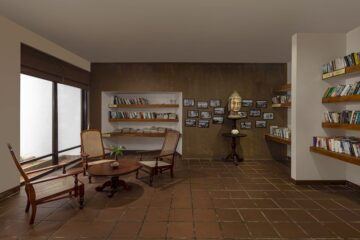 Bibliothek in einem Resort in Sri Lanka