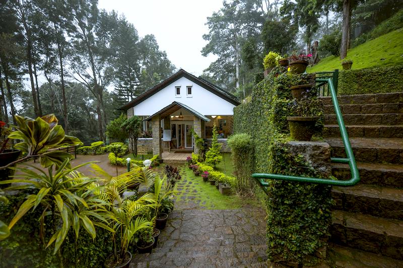 Haus in einem indischen Bergwald